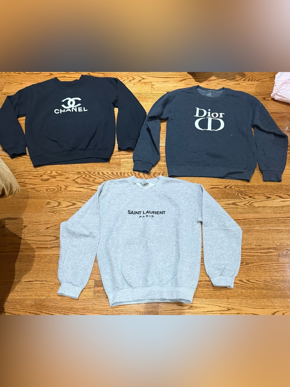 Saint Laurent Gray Crewneck Sweatshirt